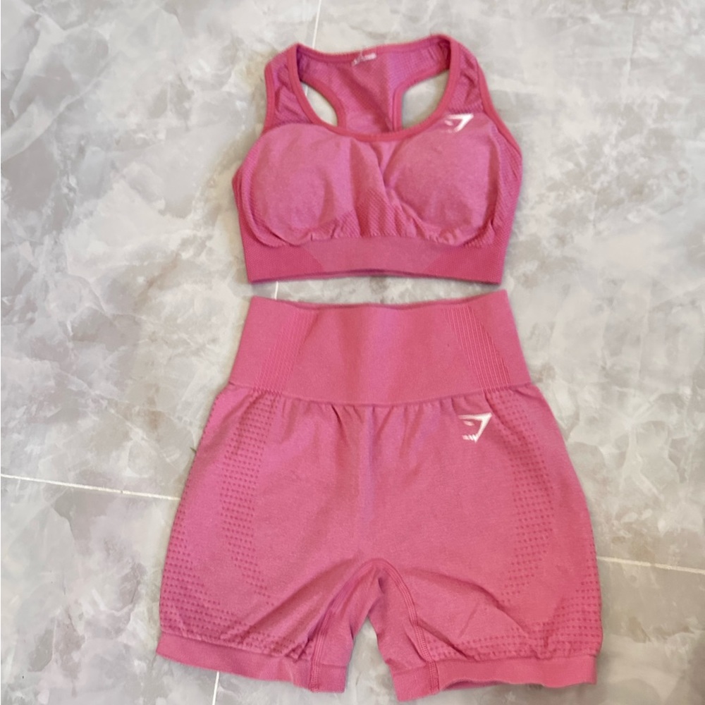 Gymshark sports bra and shorts set